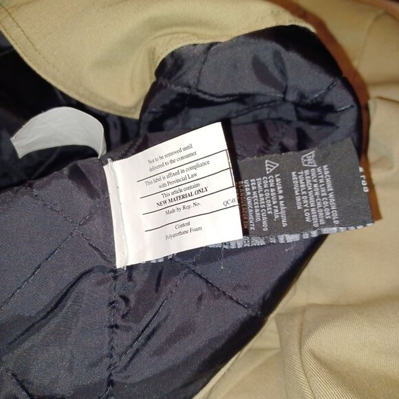 Dickies Mens Eisenhower Beige Quilt Lined Jacket Size 2XLL Front Zip 3 Pockets - Picture 7 of 11